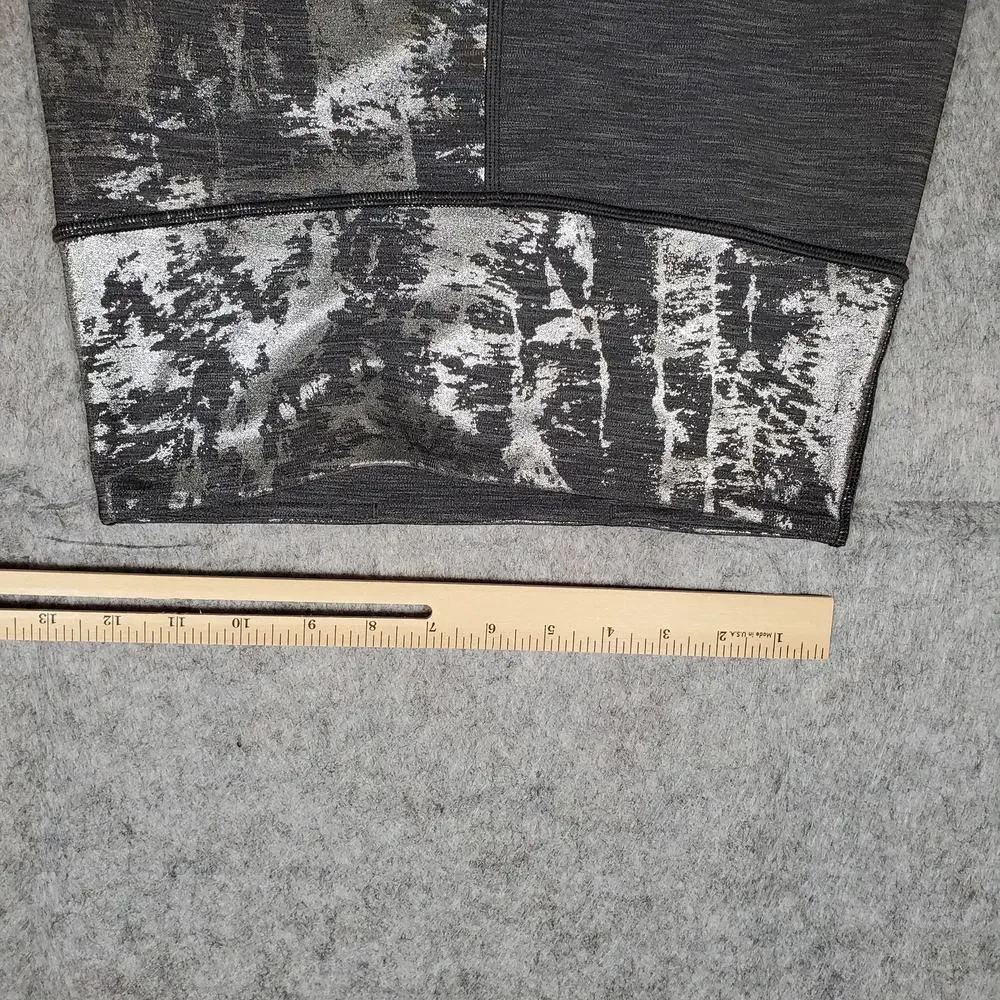 Lululemon Leggings Womens 6 Wunder Under High Rise Foil 28 Crinkle Brindle Shine